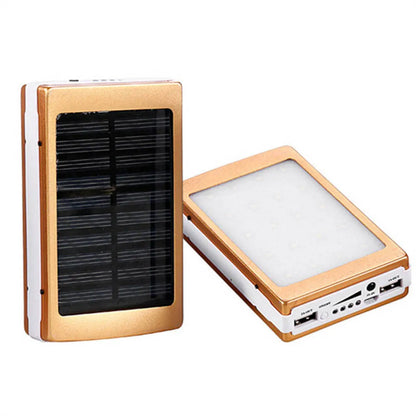 Banco de energía móvil Solar USB Dual, caja de carga de batería portátil, luz de Camping, anidación, SEC88