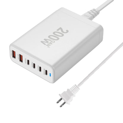 200W USB tipo C cargador PD carga rápida teléfono cargador rápido 6 puertos para teléfono móvil tableta portátil